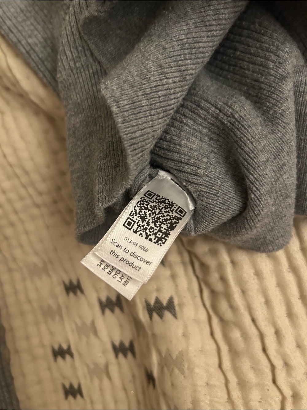 Universal Thread Gray Ribbed Scoop-Neck Button Cardigan - Picture 7 of 9